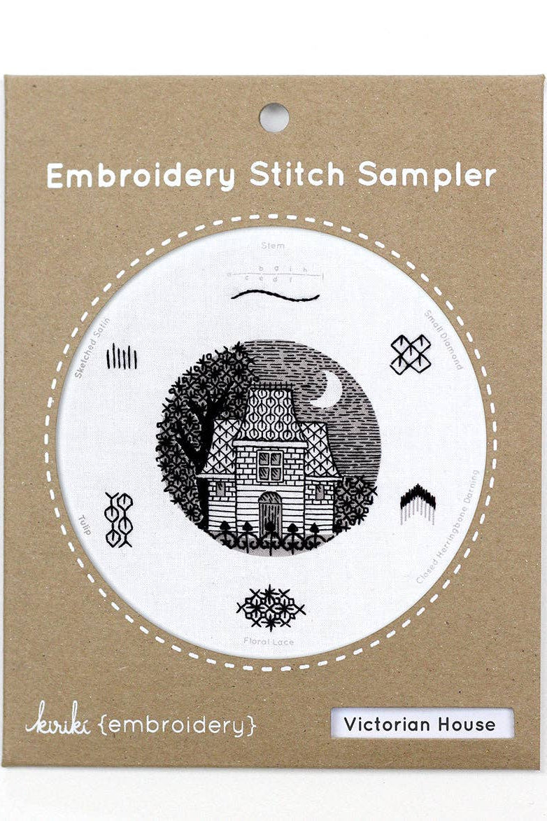 Victorian House - Embroidery Stitch Sampler