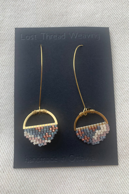 Sally - Abstract round earrings