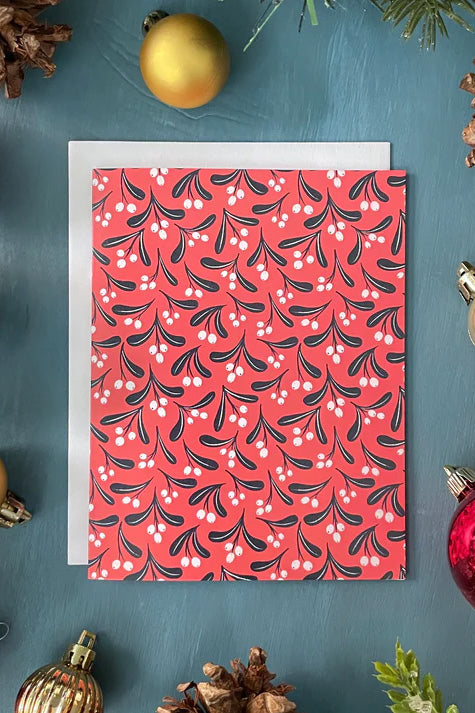 Coastal Mistletoe Christmas Card