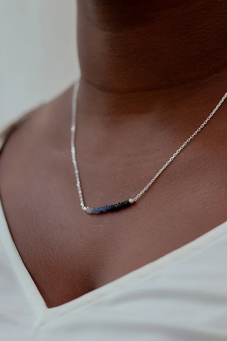 Rhea Band of Precious Stones Necklace