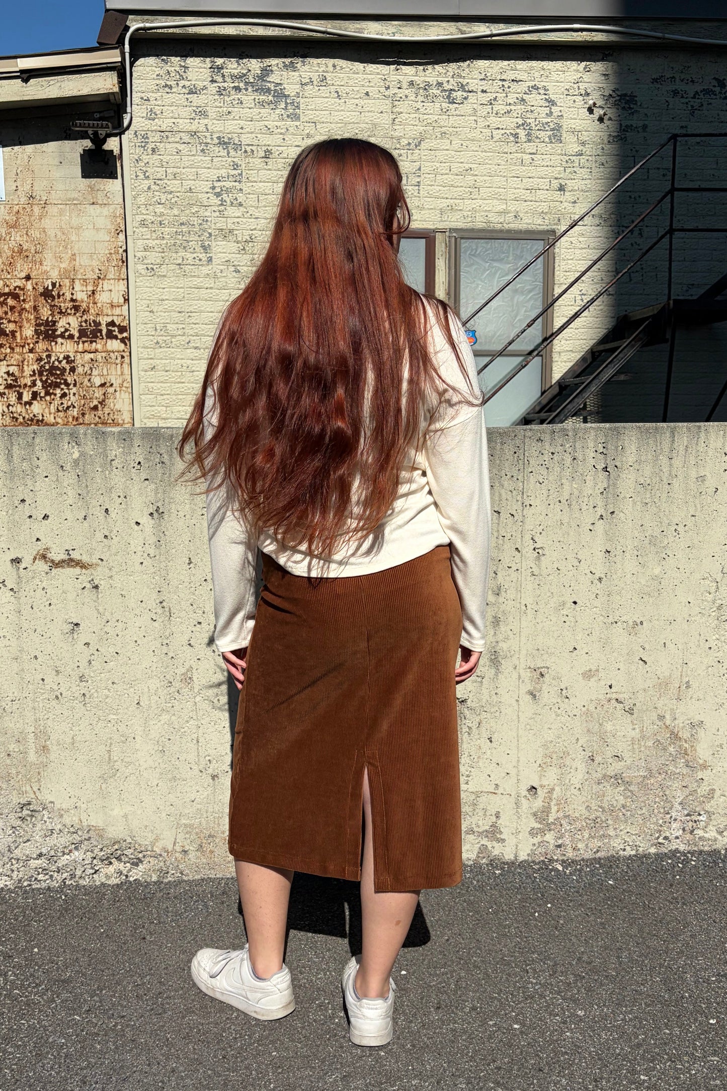 Midi Corduroy Skirt