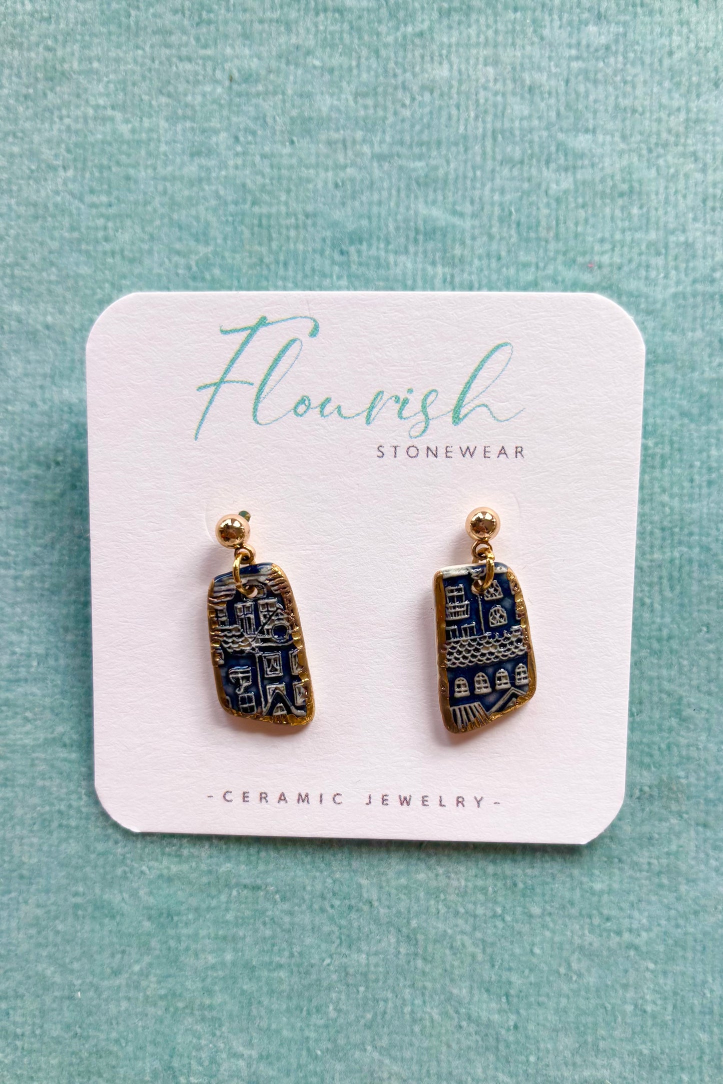 Village Rectangle Earrings