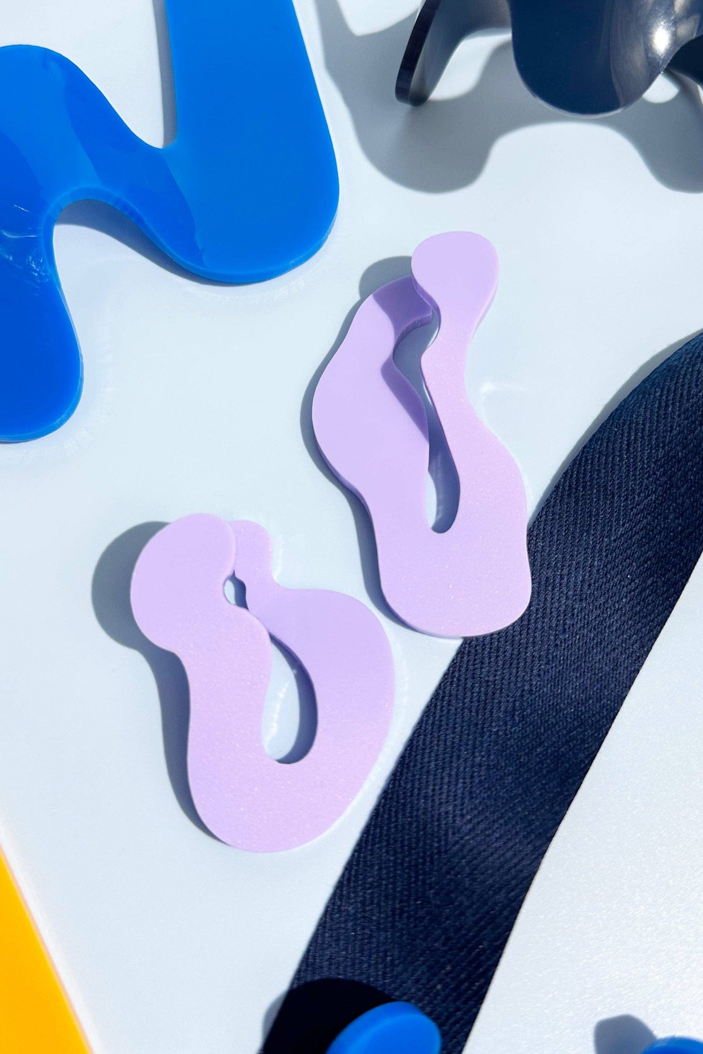 Wave Asymmetric Stud Earrings