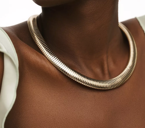Tobogas Cobra Omega Collar Necklace | PVD Waterproof