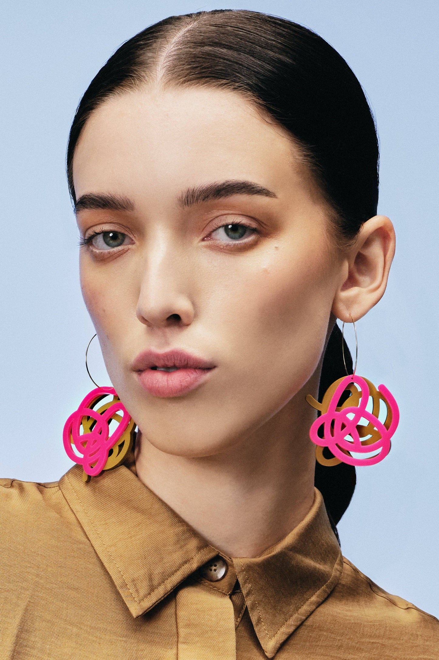 Artist Scribble Layered Hoops