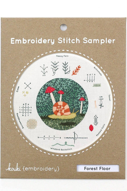 Forest Floor - Embroidery Stitch Sampler