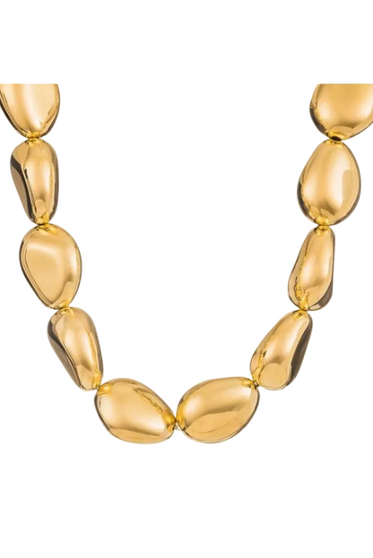 Molten Rocks Beaded Necklace
