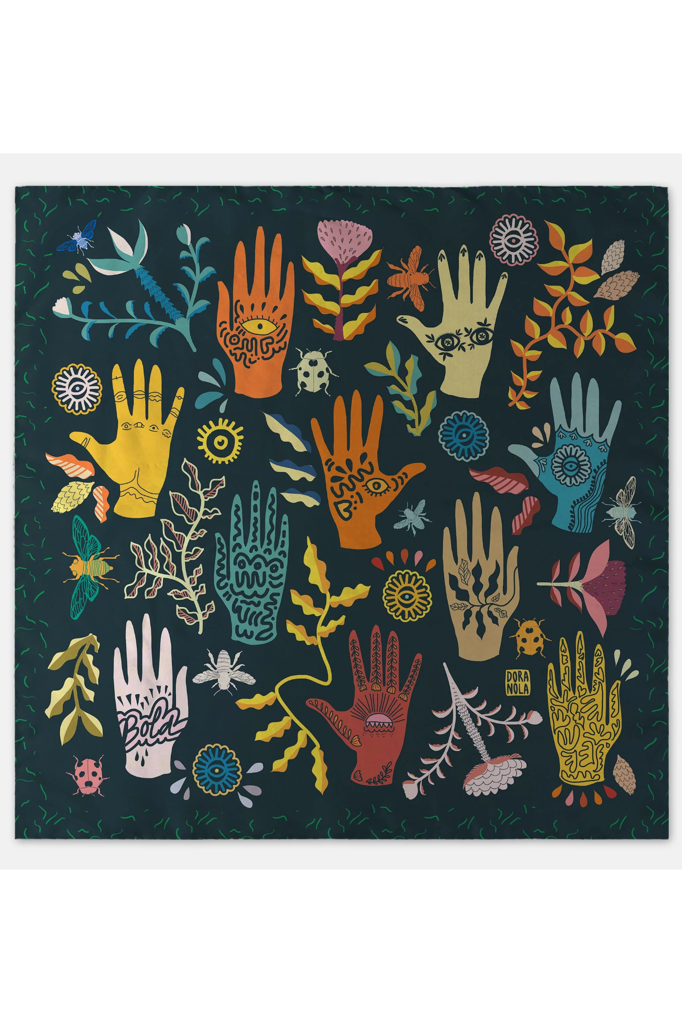 Hands Down Silk Scarf 90