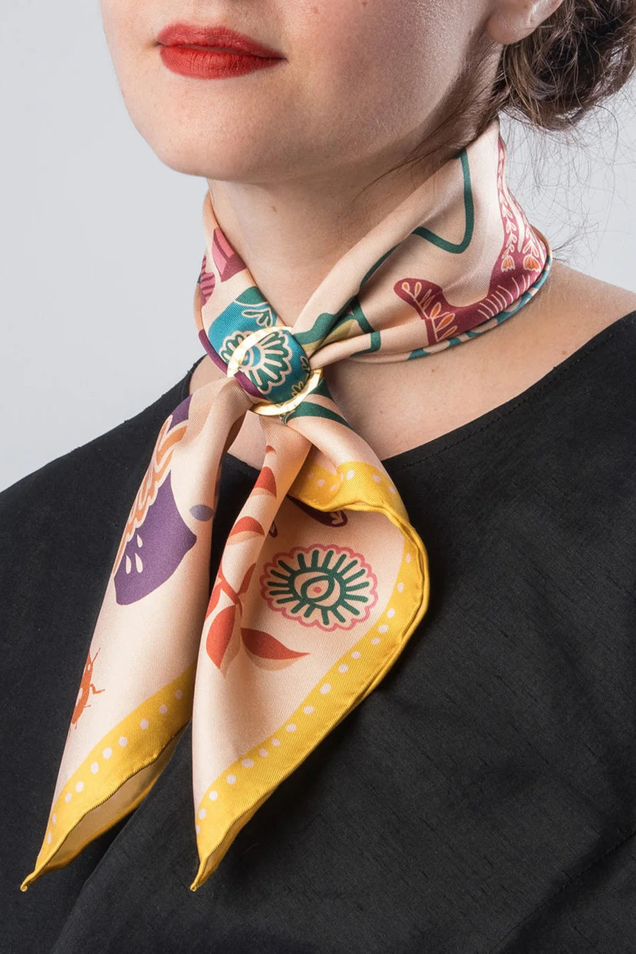 Gold Scarf Ring