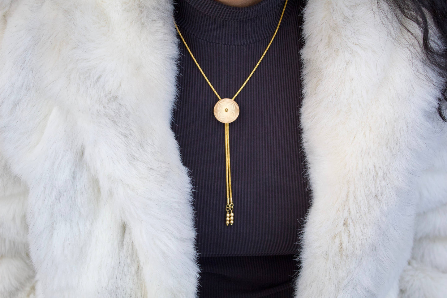 TROLLOP Gold Bolo Tie - Mini