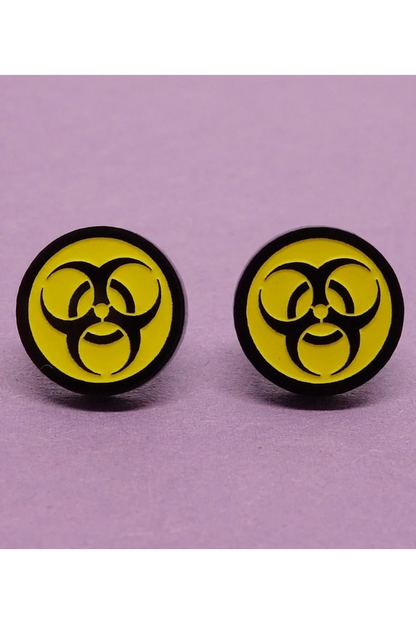 Lili1088 Biohazard Stud Earrings