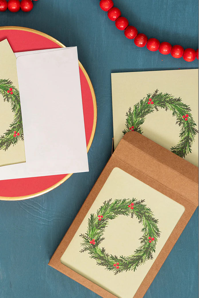 Winter Wreath Holiday Greeting Card