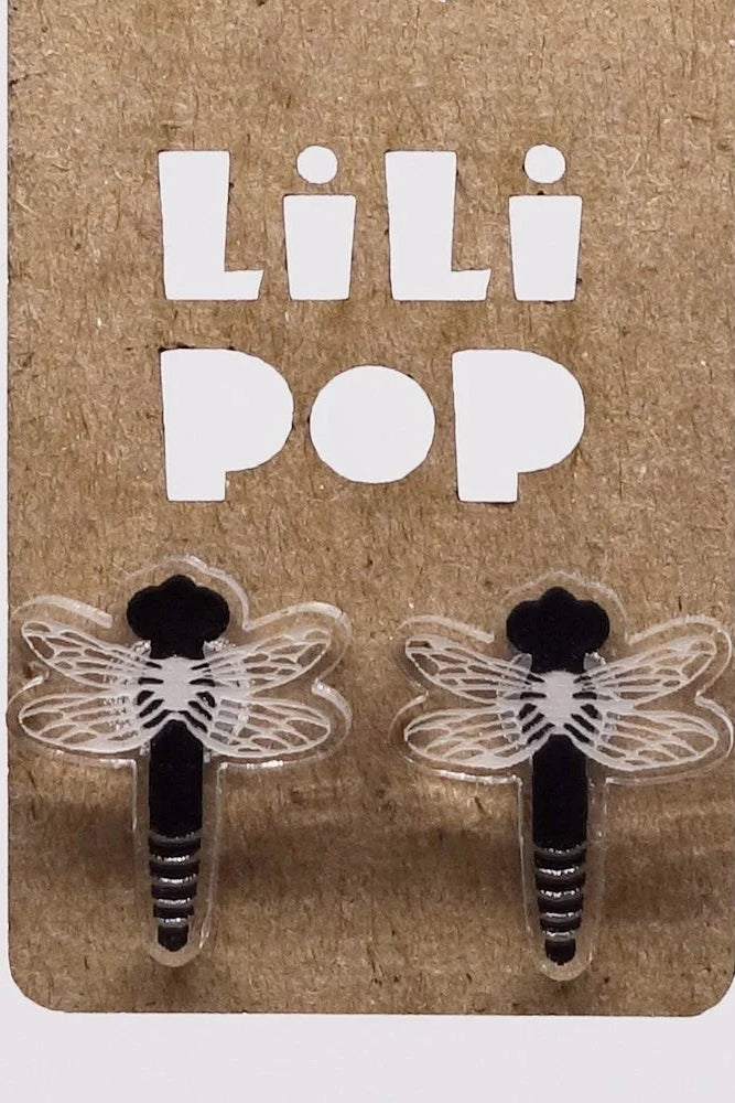 Lili1133 Dragonfly Stud Earrings