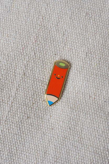 Red pencil • enamel pin