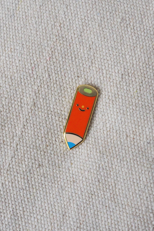 Red pencil • enamel pin