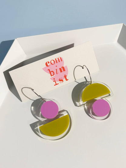 FLOATFORM Small Mismatched Earrings | Gold or Silver