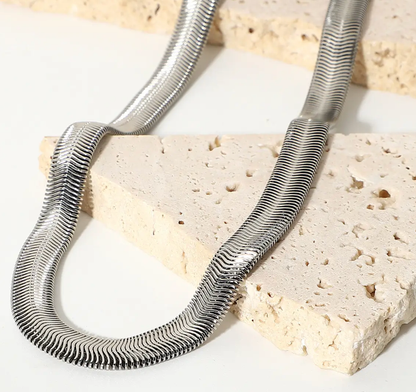 Snake Wheat Stainless Steel Waterproof Necklace