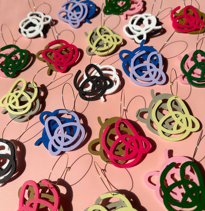 Artist Scribble Layered Hoops