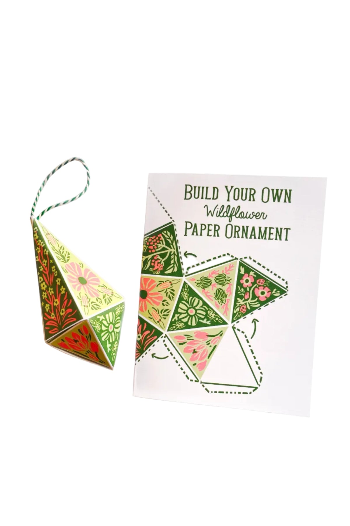Build Your Own Paper Ornament Card - Wildflower