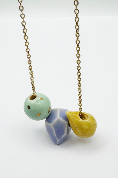 Three Bead Necklace - several options
