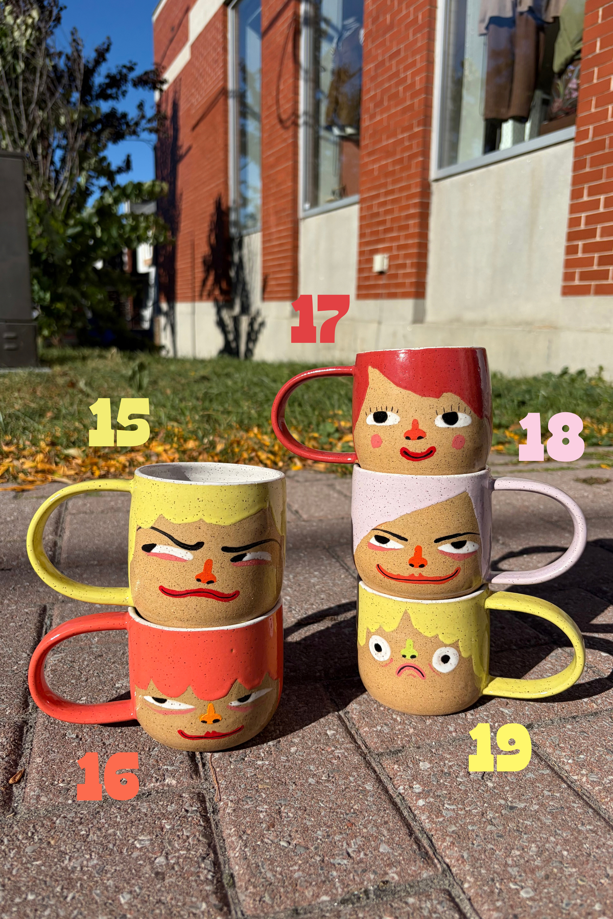 Face Mugs 12 oz - in store pick up only