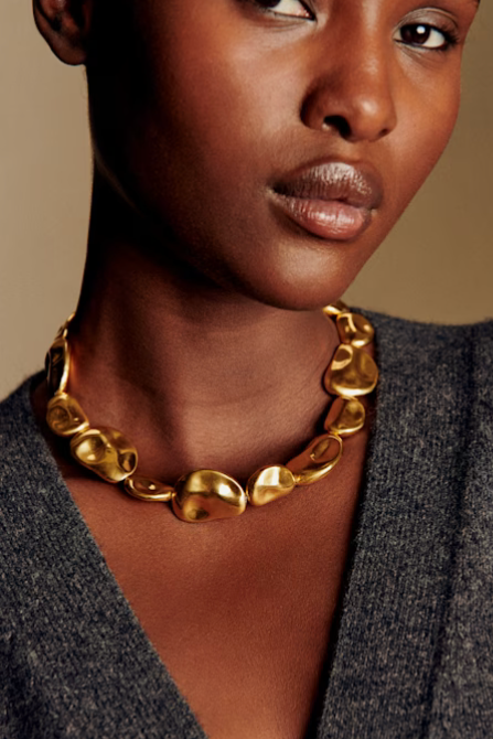 Molten Rocks Beaded Necklace