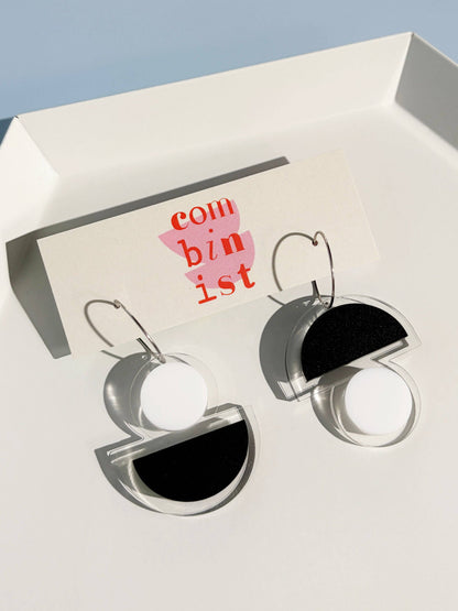 FLOATFORM Small Mismatched Earrings | Gold or Silver