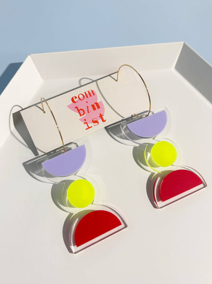 FLOATFORM Large Earrings | Gold or Silver