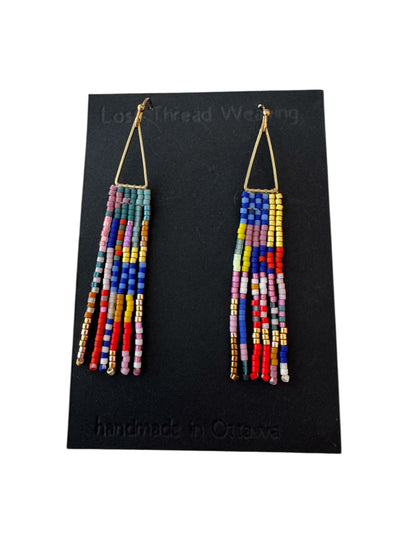 Mini Val - Patchwork Fringe Earrings