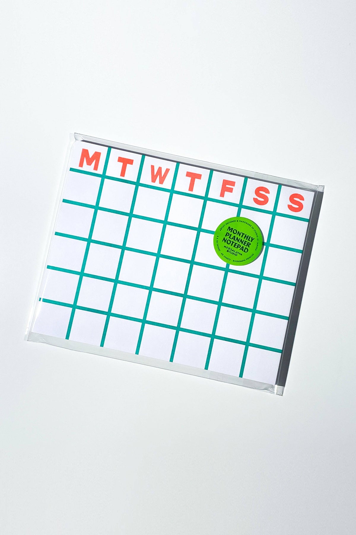 Monthly Notepad • Green