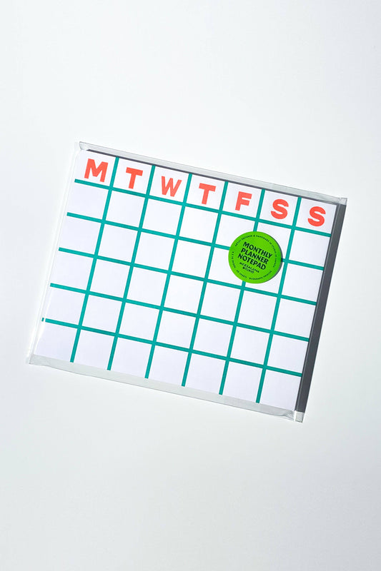 Monthly Notepad • Green