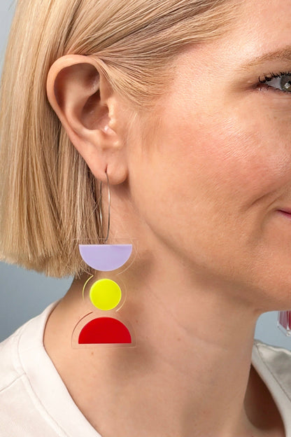 FLOATFORM Large Earrings | Gold or Silver