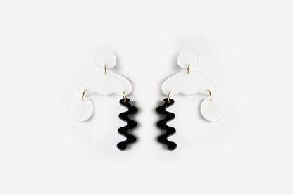 Ecoresin Squiggle Storm Earrings