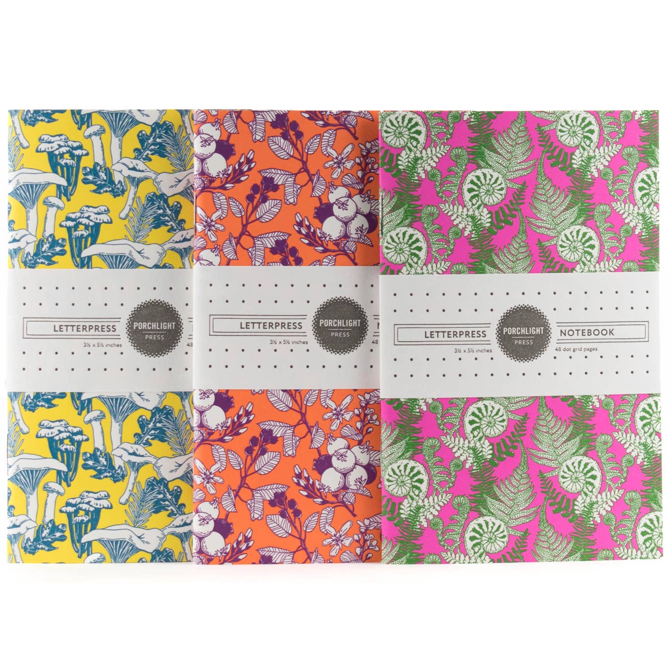 Forest Foraging Series: Set of 3 Assorted Pocket Notebooks