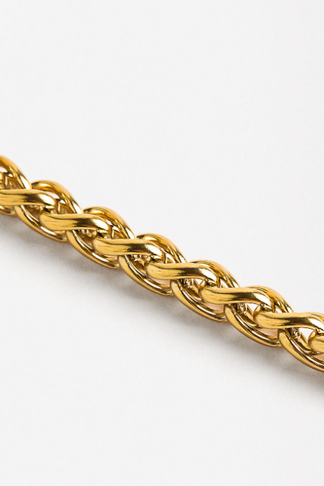 Spiga Rope Bracelet | Stainless Steel 14K Gold