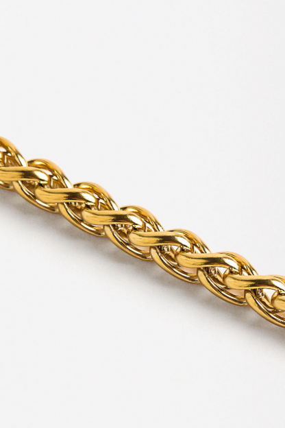 Spiga Rope Bracelet | Stainless Steel 14K Gold