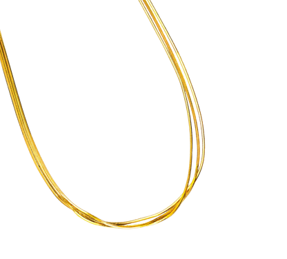 Trippy- 3 layered Necklace Stack- Waterproof- 18K Gold PVD