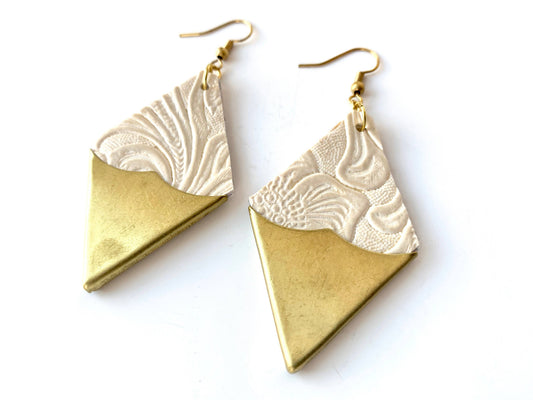 SULTRY Brass Tip Earrings