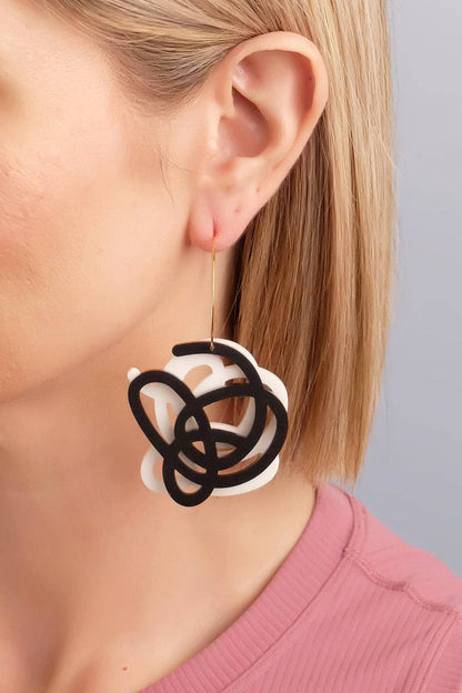 Artist Scribble Layered Hoops