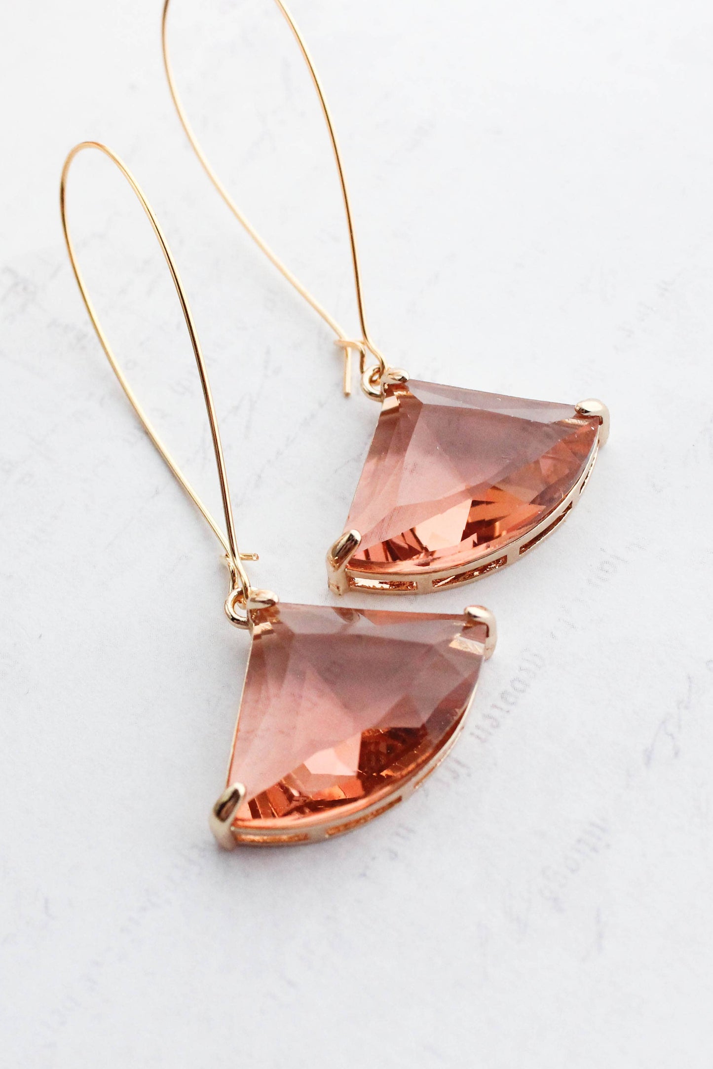 Large Clear Glass Art Deco Earrings | 5 options