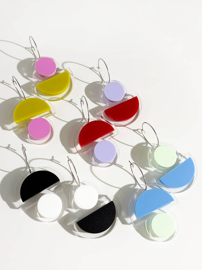 FLOATFORM Small Mismatched Earrings | Gold or Silver