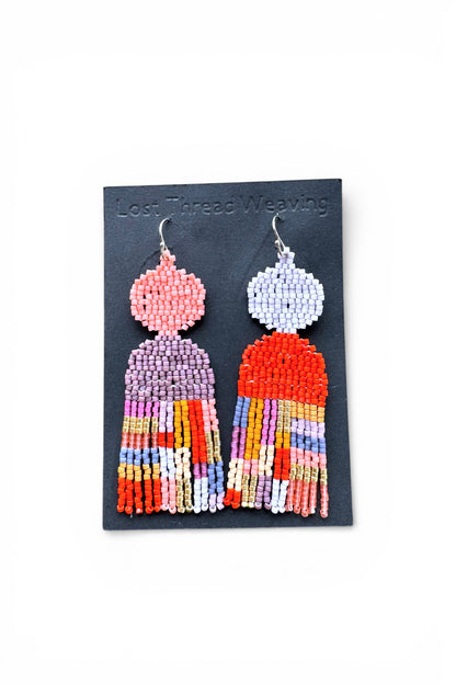 Colour Pop Beaded Shape Earrings