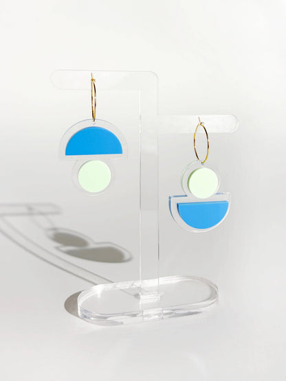 FLOATFORM Small Mismatched Earrings | Gold or Silver
