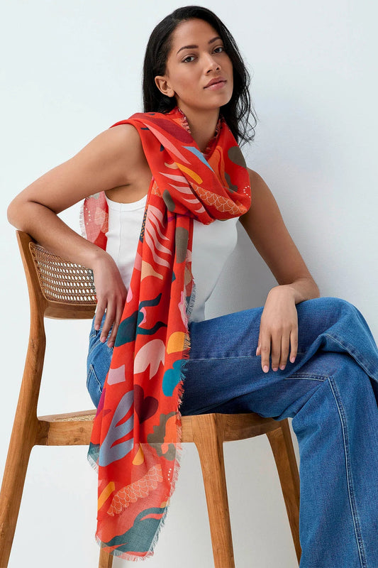 All the Way Fringe Shawl
