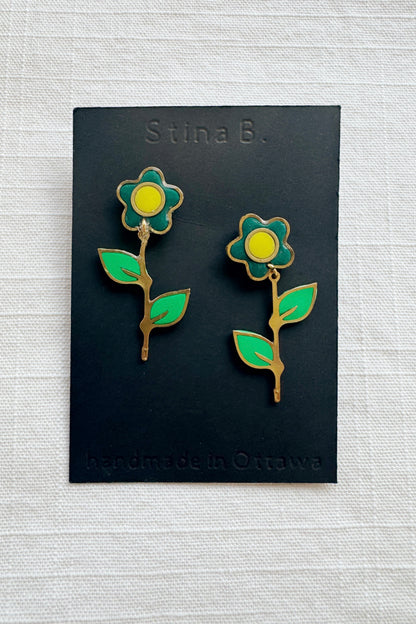 Forget Me Not Dangle Studs
