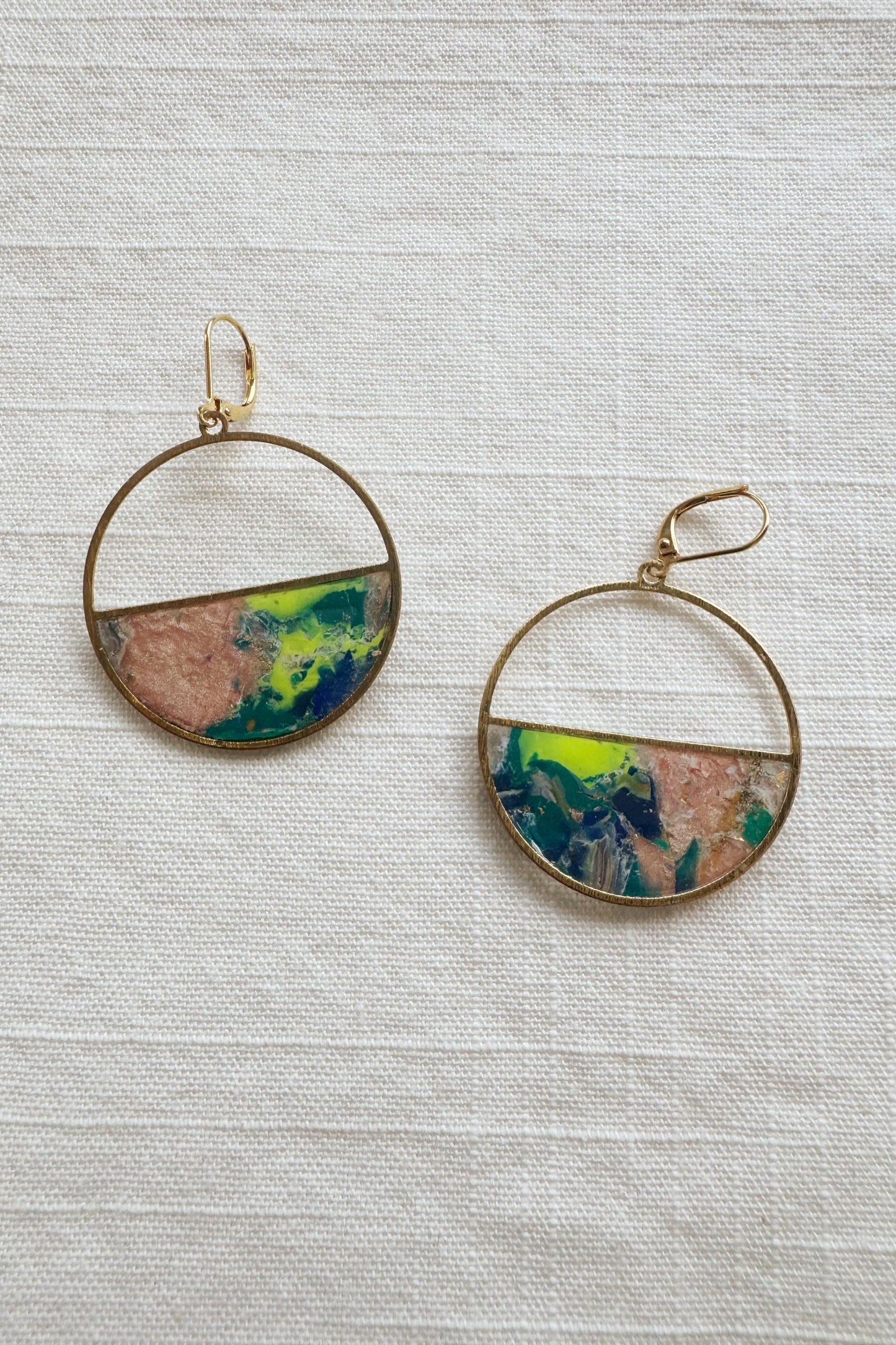 Half Circle Dangle Earrings