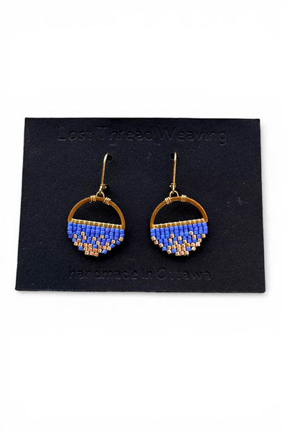 Sally Small - Abstract round earrings -  Gold Ombre