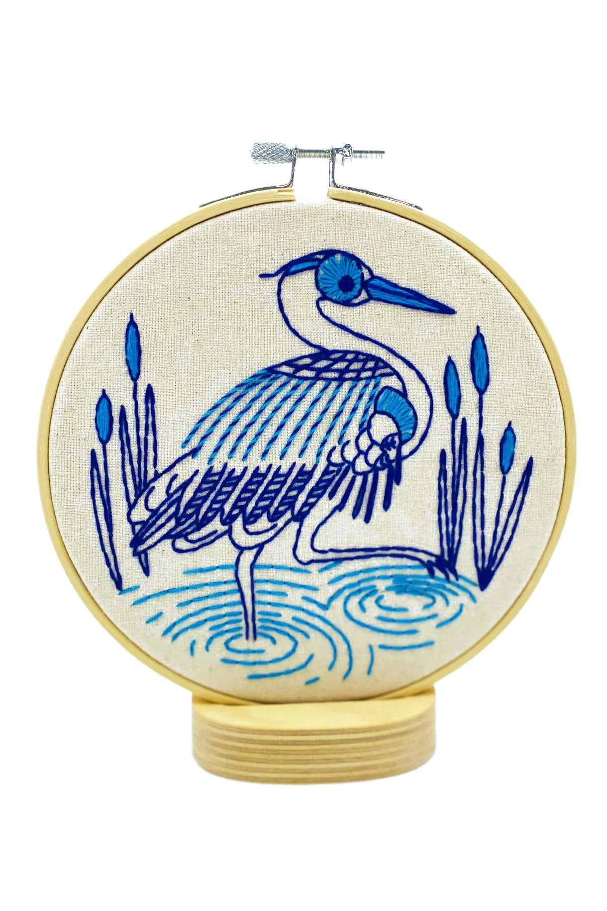 Blue Heron Complete Embroidery Kit