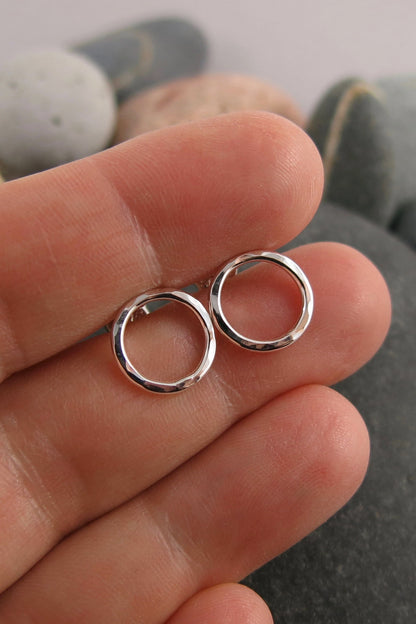 Breathe Studs • Sterling Silver, 14K Gold Fill