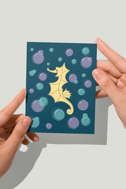 Baby Seahorse Card